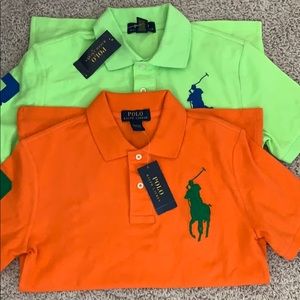 BRAND NEW RALPH LAUREN POLO BOYS MED (10-12) x 2